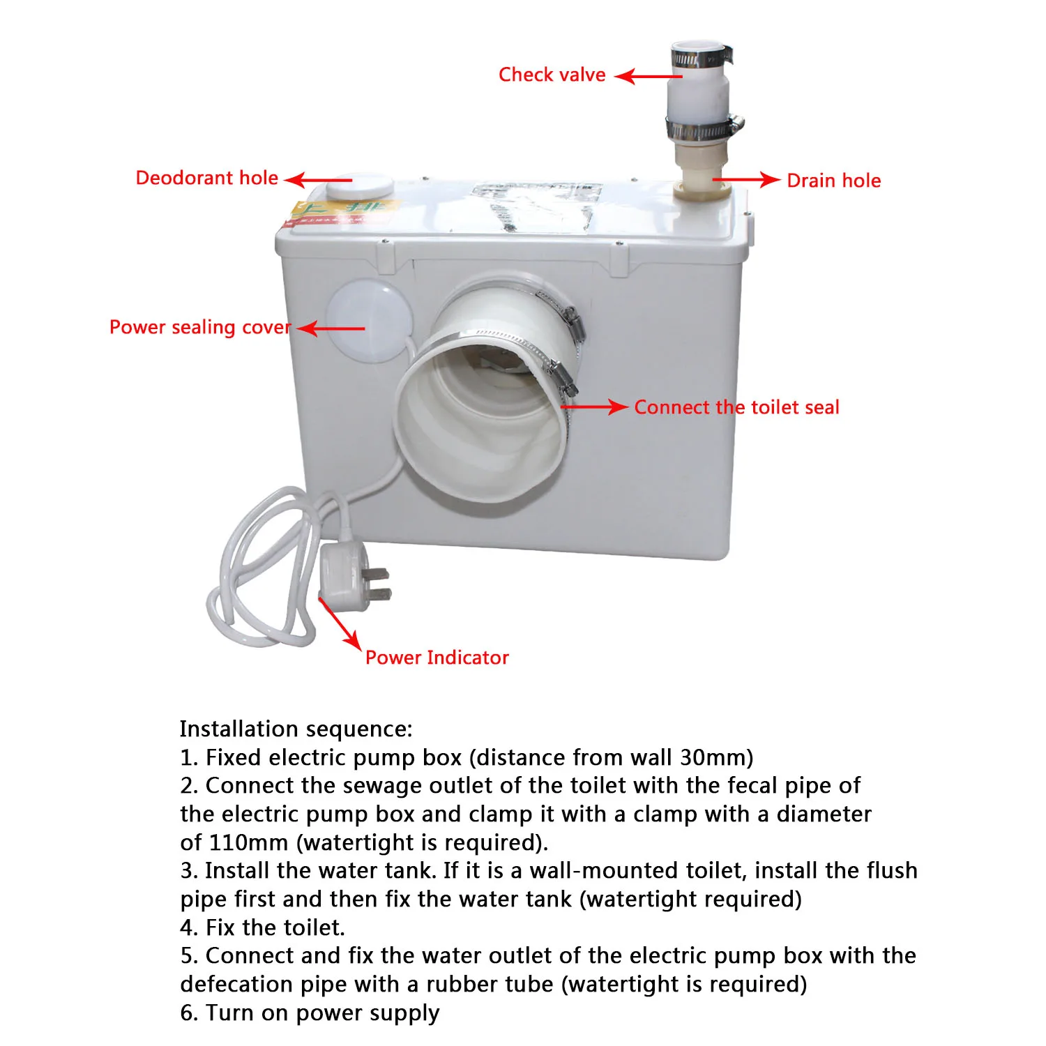 Sewage treatment machine water outlet crusher sewage toilet system high power | Обустройство дома