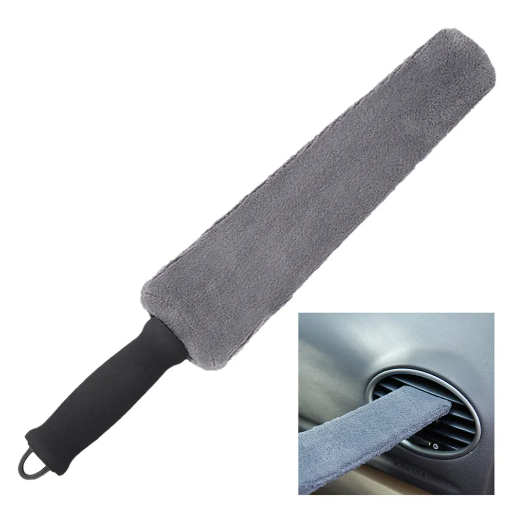 

Car Cleaning Brush Air Conditioner Vent Cleaner Microfiber Duster Air Outlet Cleaning Brush Wet/Dry Use For Car Home Accessories