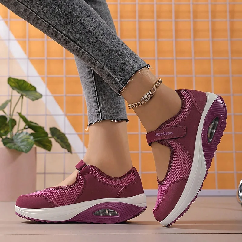 2023 Women's Shoes Casual AIr Mesh Breathable Athletic Air Cushion Shoes Maternity Shoes Spring  Autumn Women Shoes Soft Soles