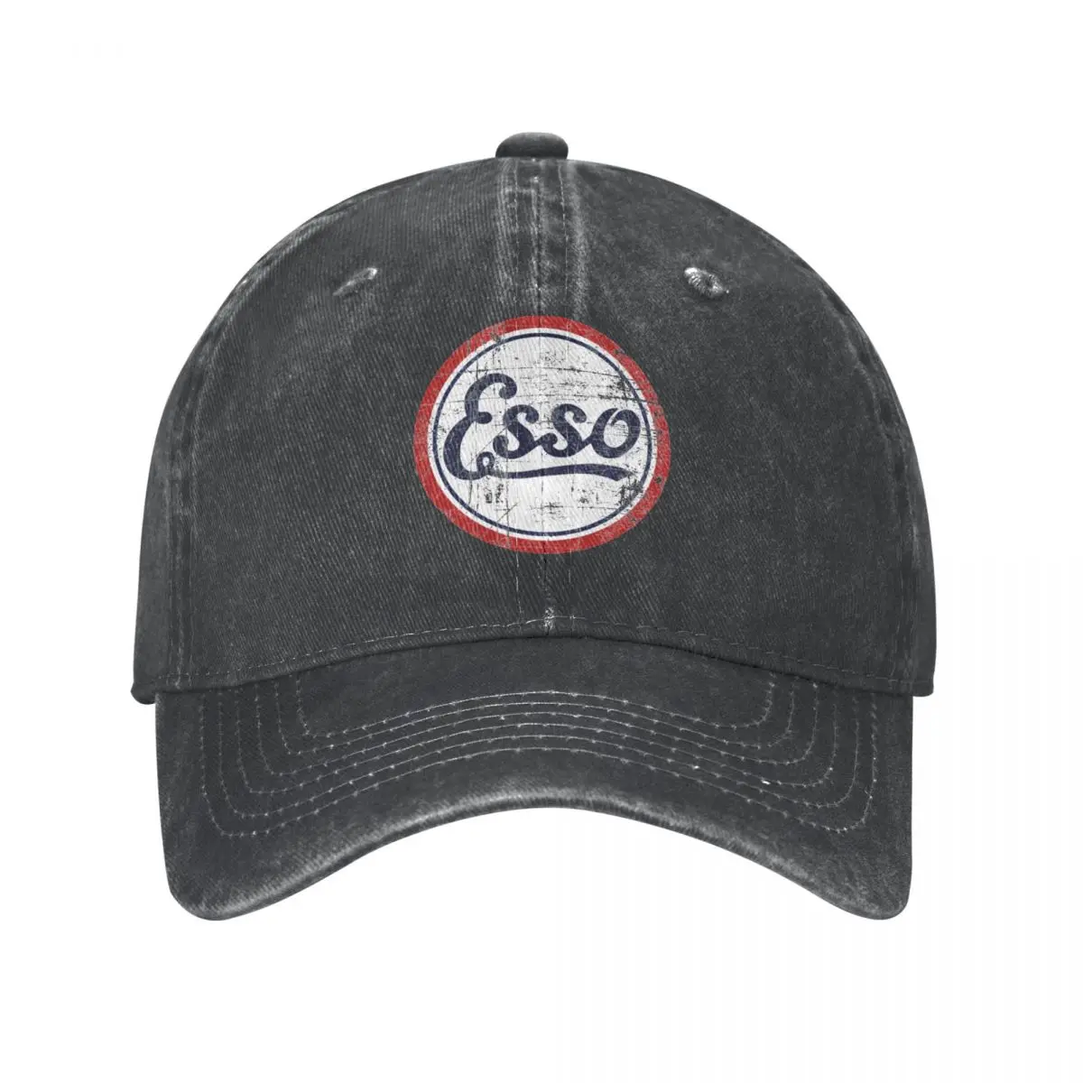 

Модные бейсболки Esso в стиле ретро с логотипом гоночного мотора, Снэпбэк Кепка в стиле унисекс из потертого денима, уличные дорожные мягкие кепки, шапка