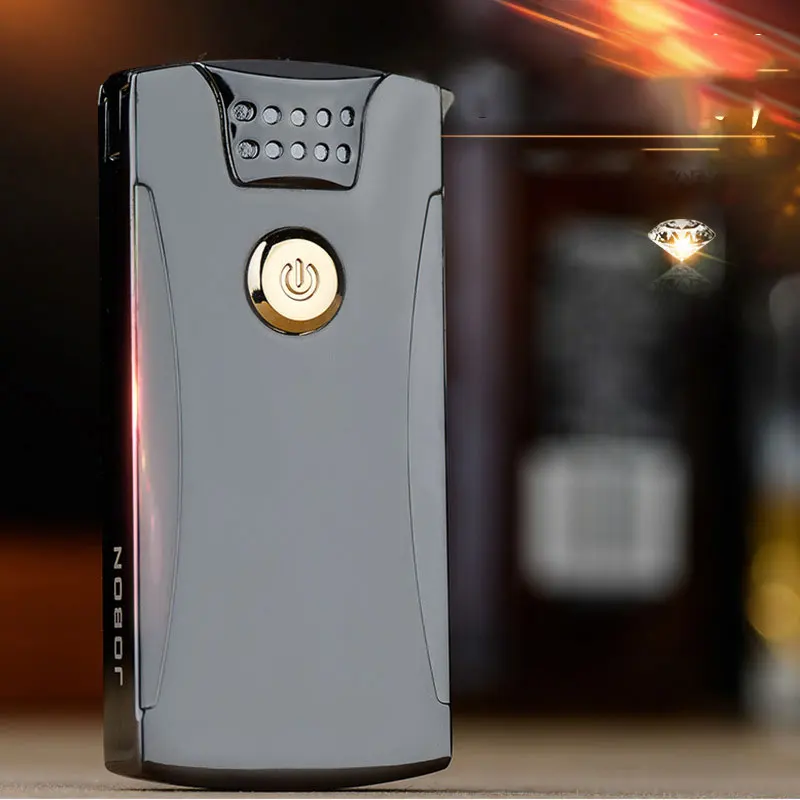 

Интеллектуальная USB-зажигалка JOBON с сенсорным датчиком, плазменная двойная дуга, металлическая, уличная, ветрозащитная, портативная зажигал...