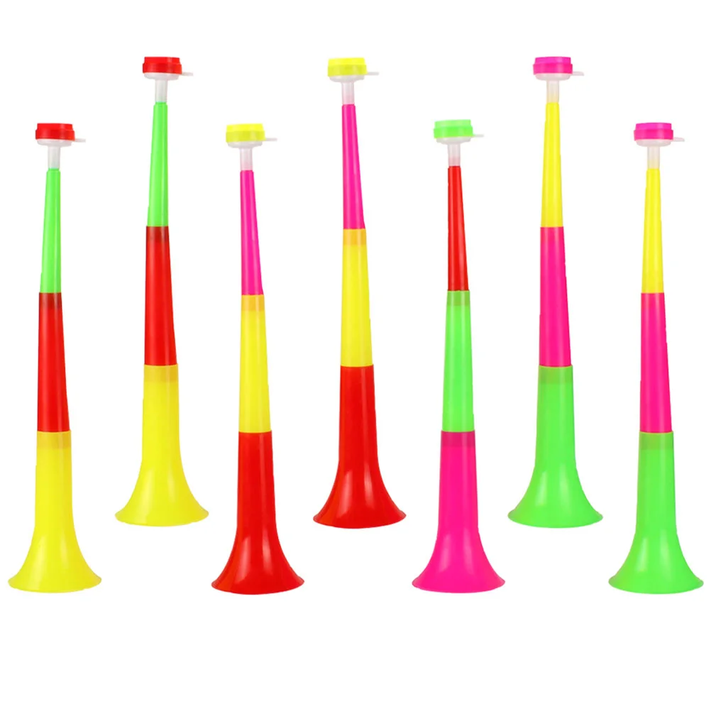

7Pcs Noisemaker Horn Sports Trumpet Cheerleading Trumpet Play Plastic Trumpet Toys