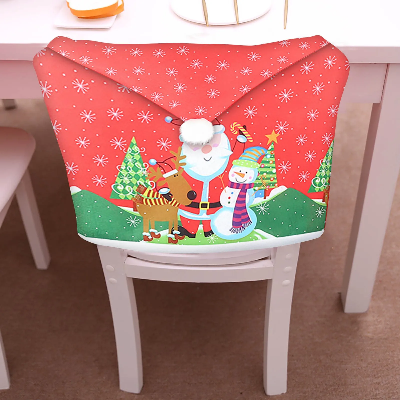 

Seat Party Decoration Home Covers Chair Christmas Dining Santa Decor Home Decor