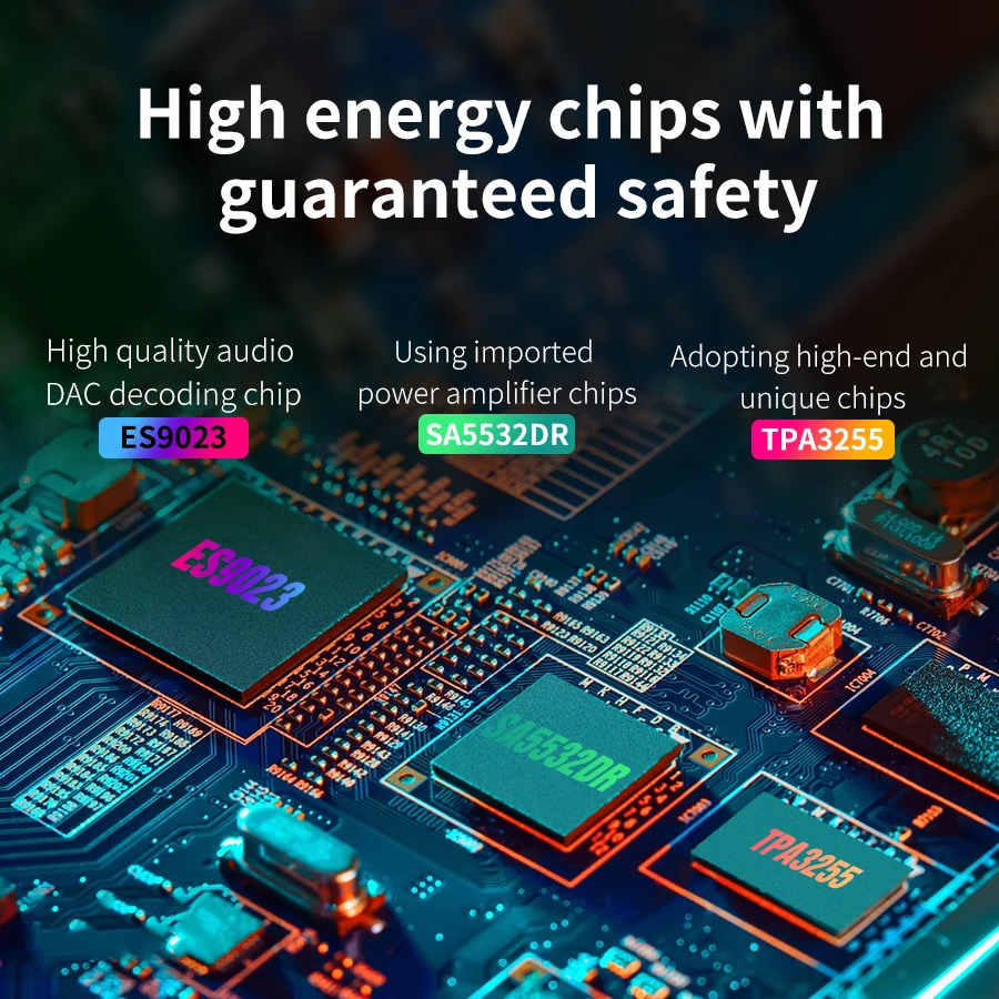 Усилитель высокой мощности WA90 PLUS 6 А 175 Вт * 2 Bluetooth 5 0 Hi-Fi декодер ES9023DAC TPA3255 SA5532 DR 24