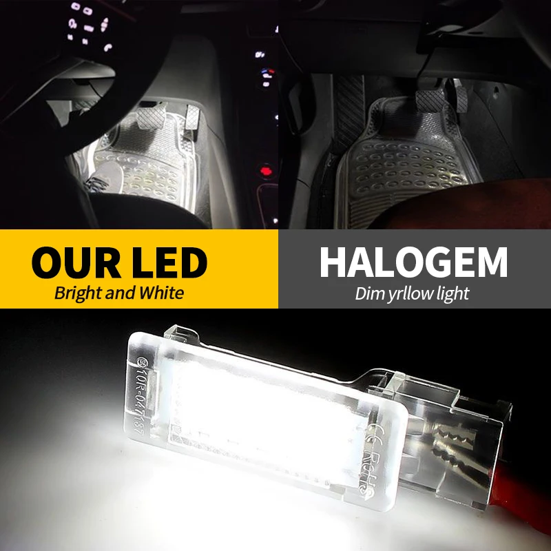 2 шт. CANBUS белый светодиодный светильник для ног под дверью VW Passat/Santana 2006 Passat CC 2009-2012