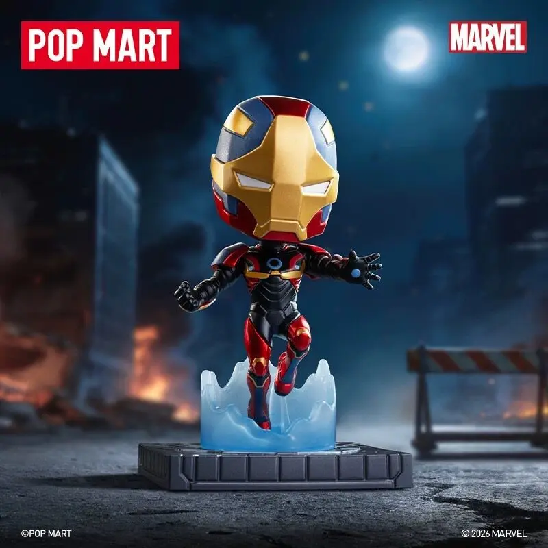 Фото Новая коллекционная фигурка Pop Mart Marvel Ironman A Journey Through Armors Series в слепой коробке, декор для рабочего стола, подарок для мальчиков №1