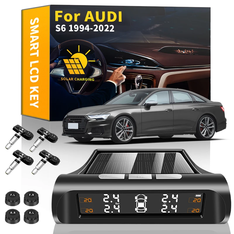

Smart Car TPMS Tire Pressure Monitoring Security Alarm Pressure Sensor For Audi S6 1994-2022 Tire monitoring system Accessories