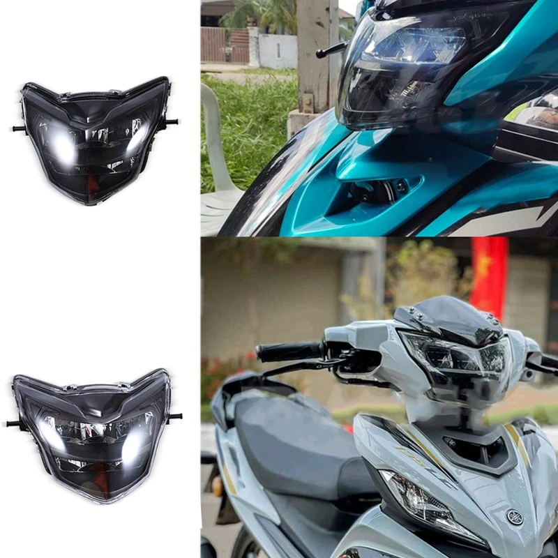 

Мотоциклетная фара, обтекатель, маска для фар Yamaha LC135, светодиодная фара для мотокросса 12 в 35 Вт