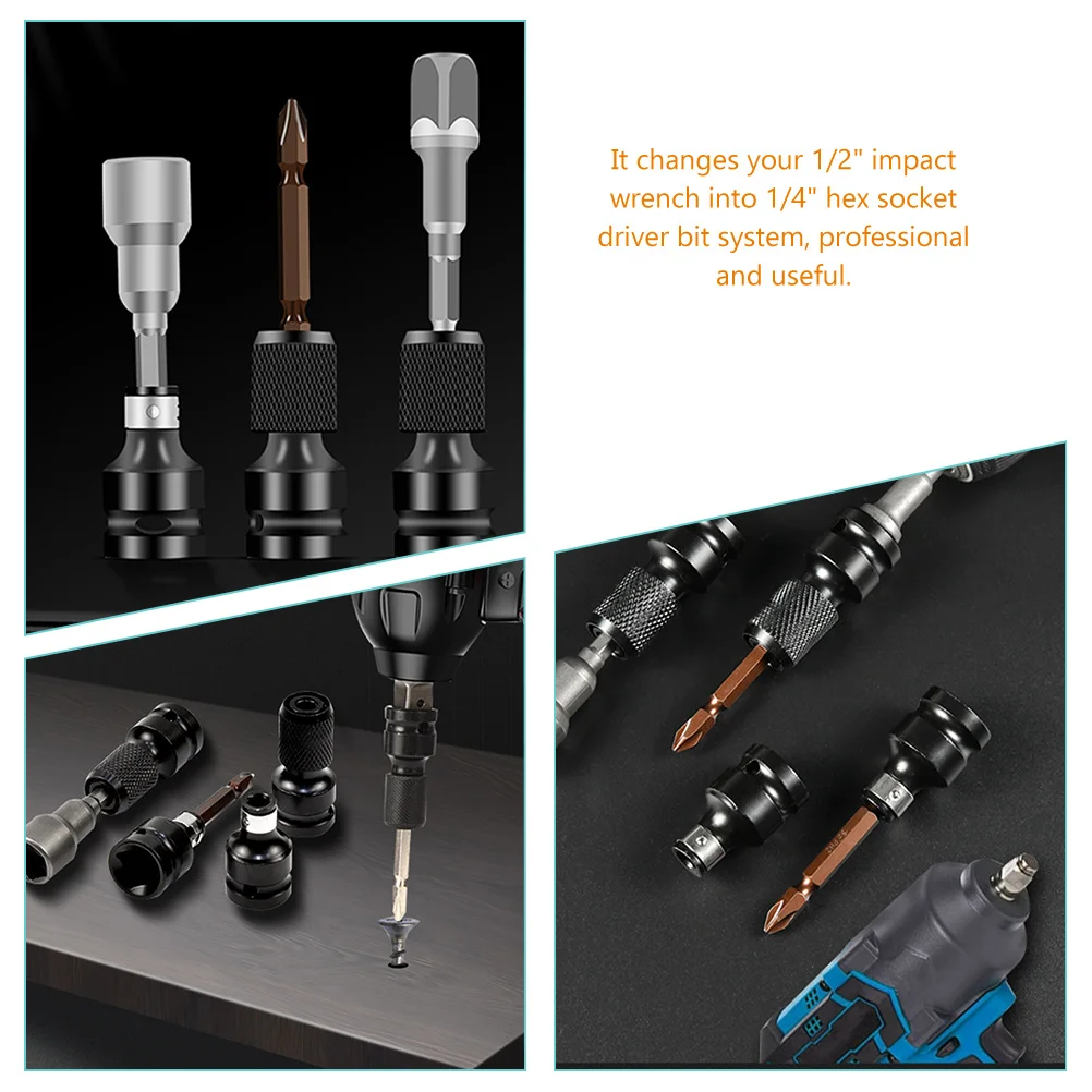 4-х шт. адаптер для торцевой дрели удлинитель с храповым механизмом ударная