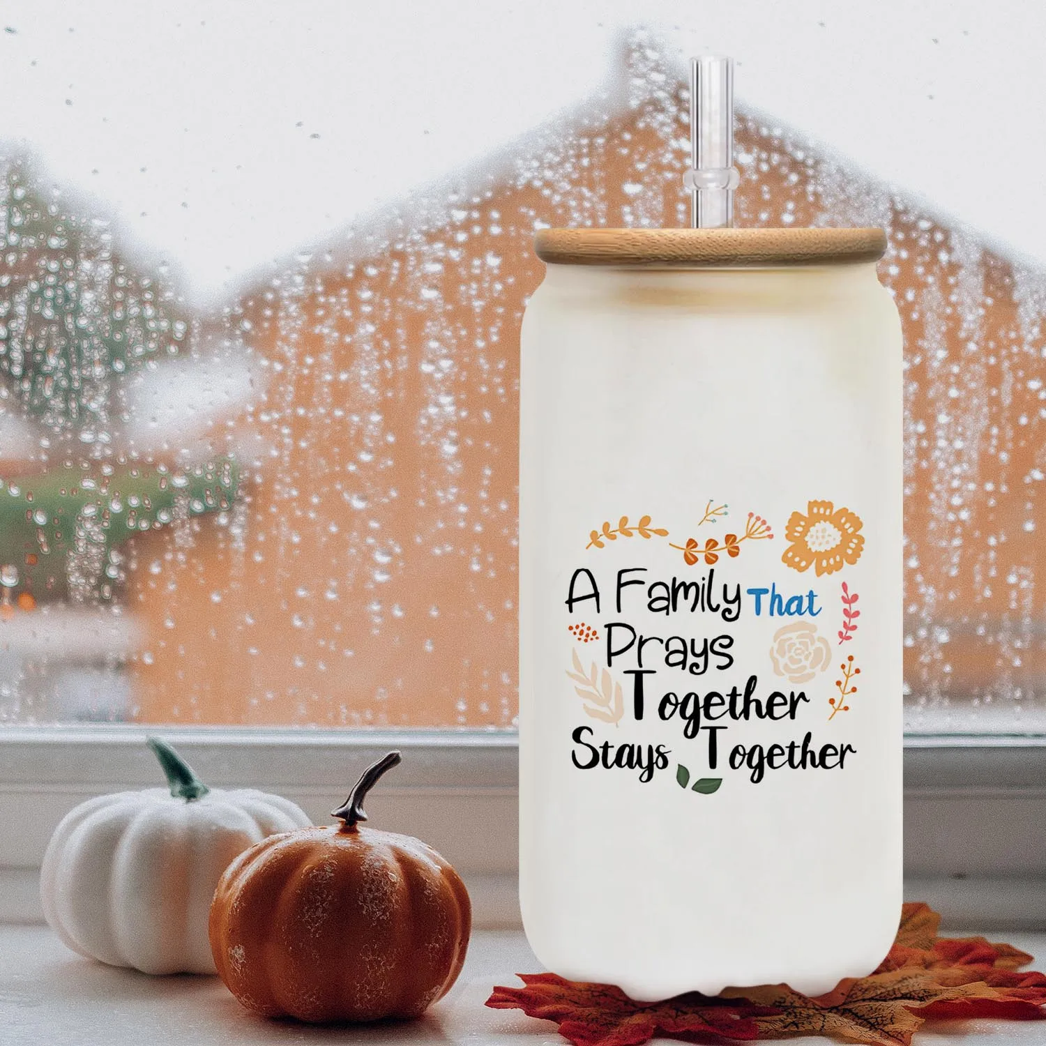 Стеклянный Стакан На 16 Унций День Матери Отца Благодарения Рождения Рождество