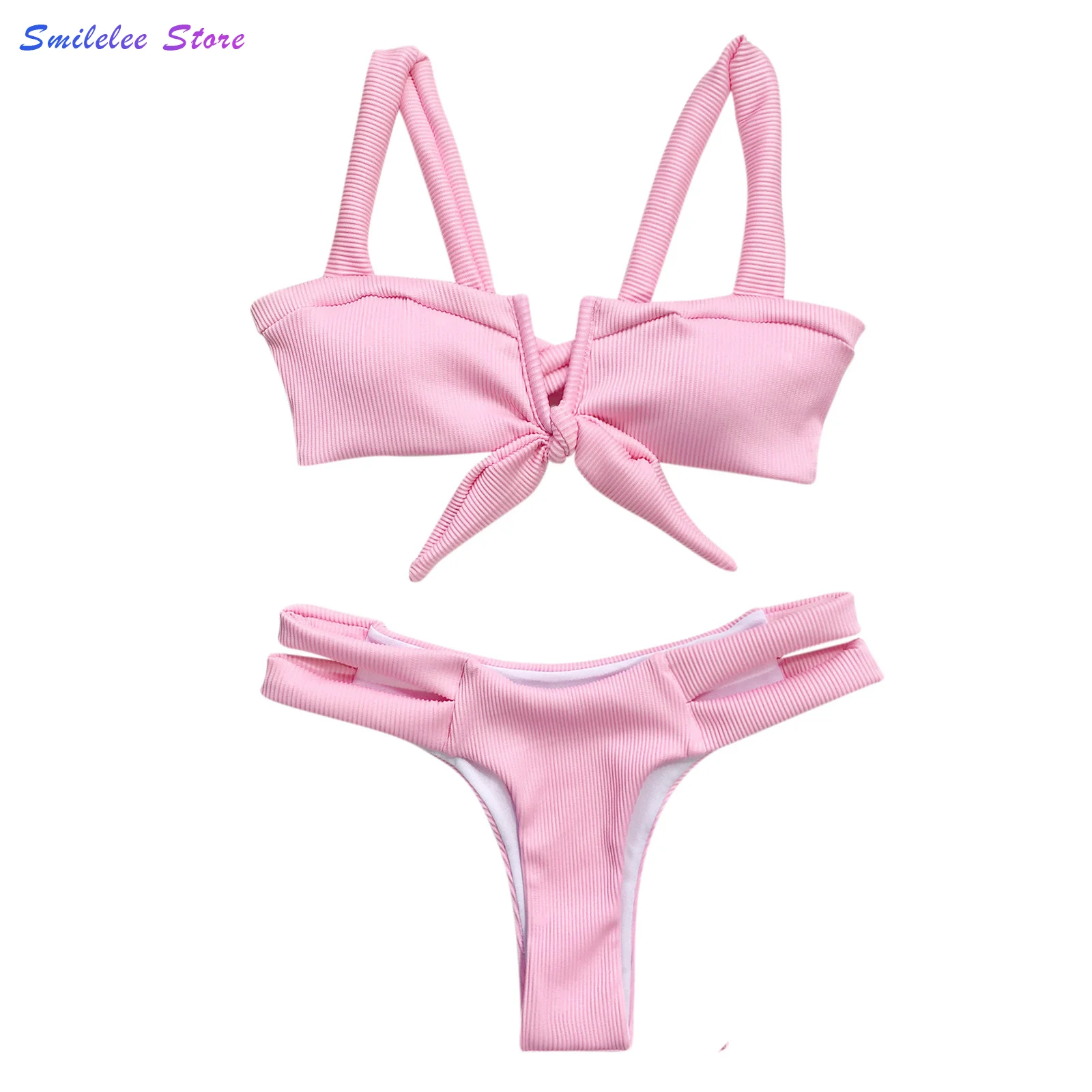 

Coqincy женский сексуальный комплект бикини с бантом пуш-ап Мягкий купальник в стиле бохо купальник с бантом пляжная одежда Монокини комплект ...