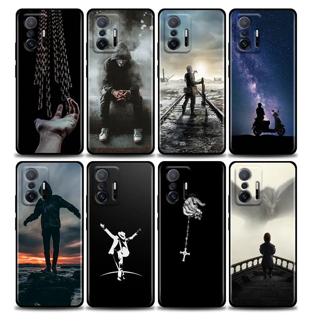 

Phone Case for Xiaomi Mi 12 11i 11 11X 11T Poco X3 NFC M3 Pro F3 GT M4 Case Soft Silicone Cover Child Alone Girl And Boy