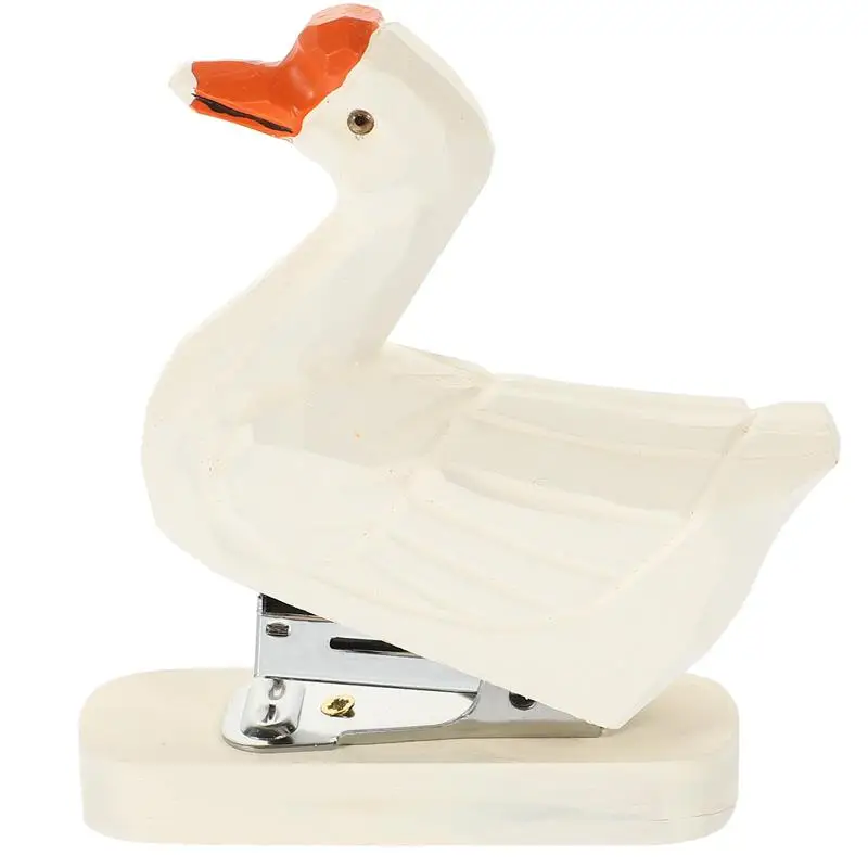 

Животный степлер очаровательный степлер многоразовый степлер забавные канцелярские товары деревянная статуя животного