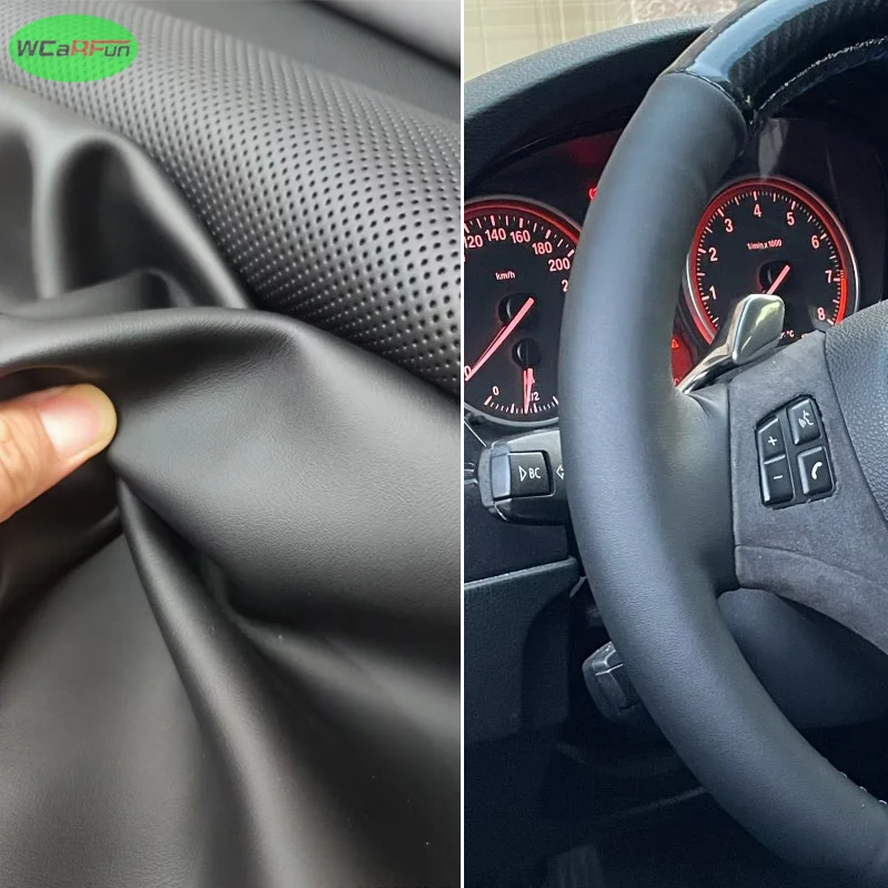 Сшитый вручную черный кожаный чехол на руль автомобиля для Honda Civic 2006 2007 2008