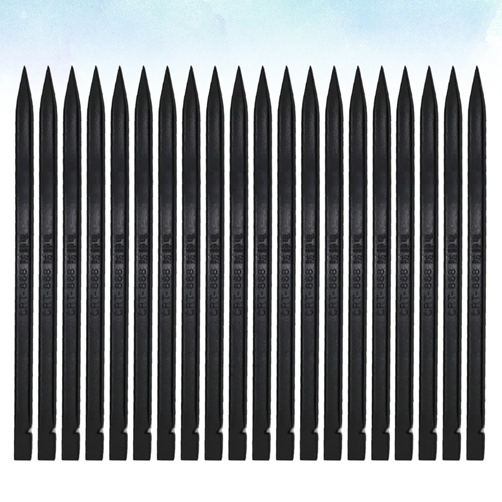 

50PCS Anti-static Pry Bar Disassemble Rods Crowbar Repair Tools for Phone Tablet PC LCD Screen Disassembly (Black)