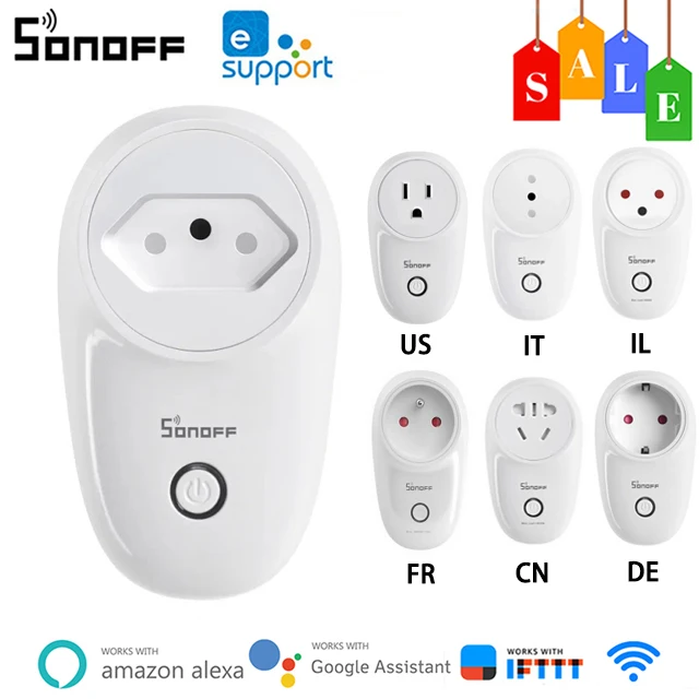 Умная розетка SONOFF S26 R2 с поддержкой Wi-Fi 16 А |