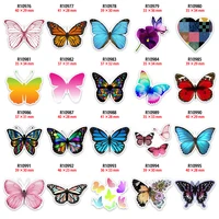 10pcs beautiful butterfly design flat back resin diy craft supplies handcraft decor materials