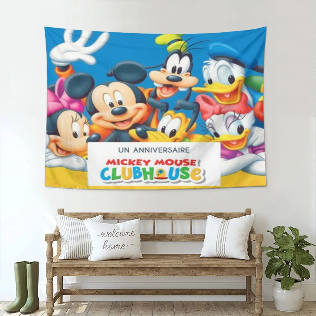 Гобелен Майки Маус Декор комнаты Эстетическое украшение дома Спальня Настенное