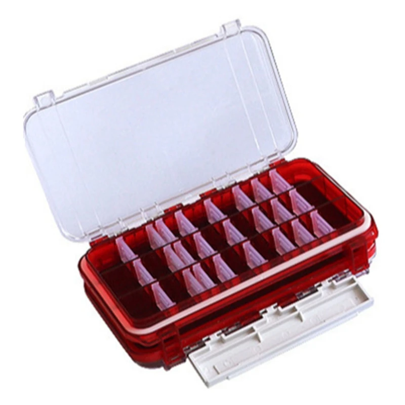 

Quality Double-Sided Detachable Lure Box Waterproof Storage Box Folio Storage Lead Head Hook Soft Lure Tool Box