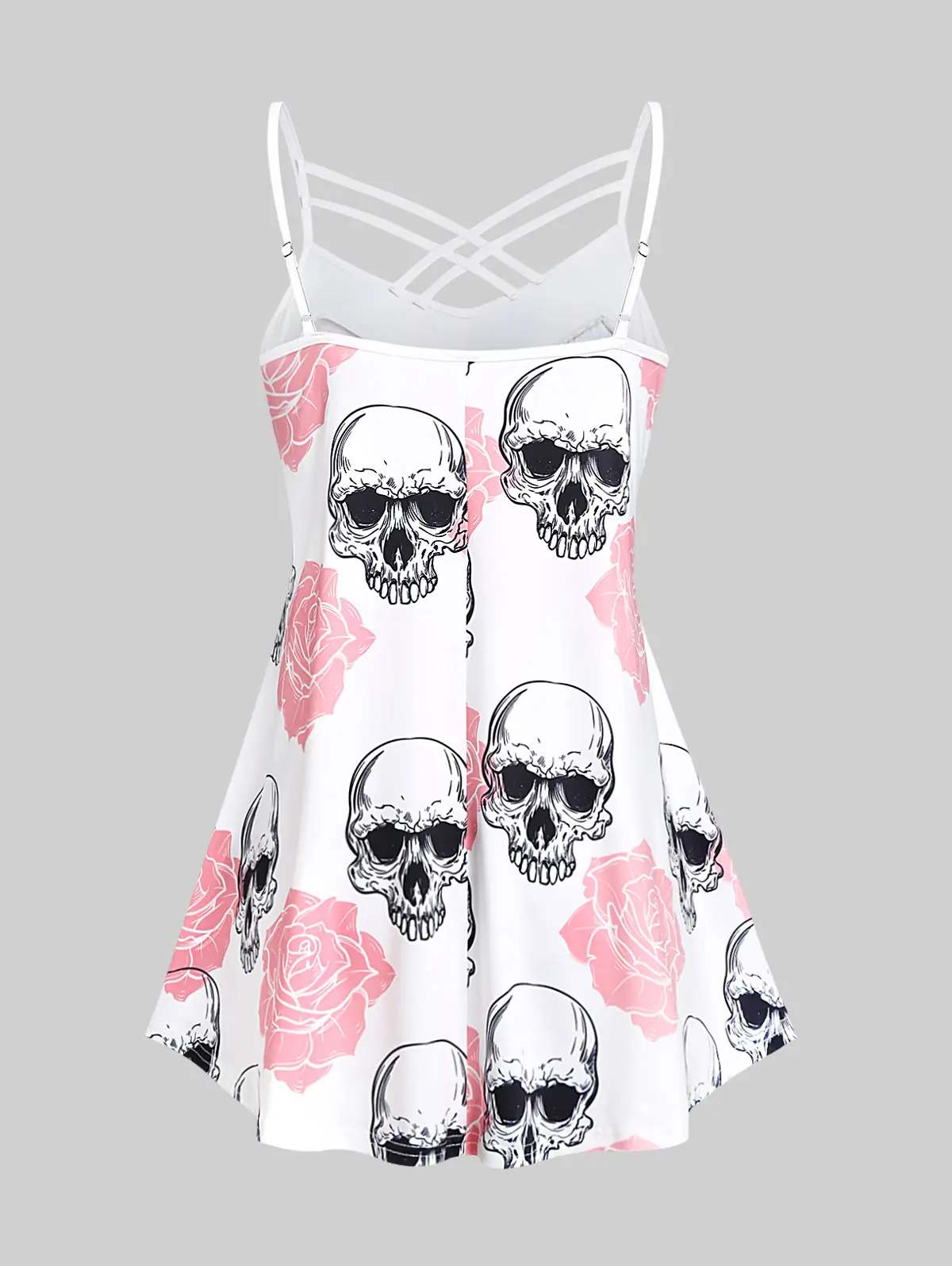 Женские топы с принтом в виде готического черепа ROSE GAL летняя женская кофта