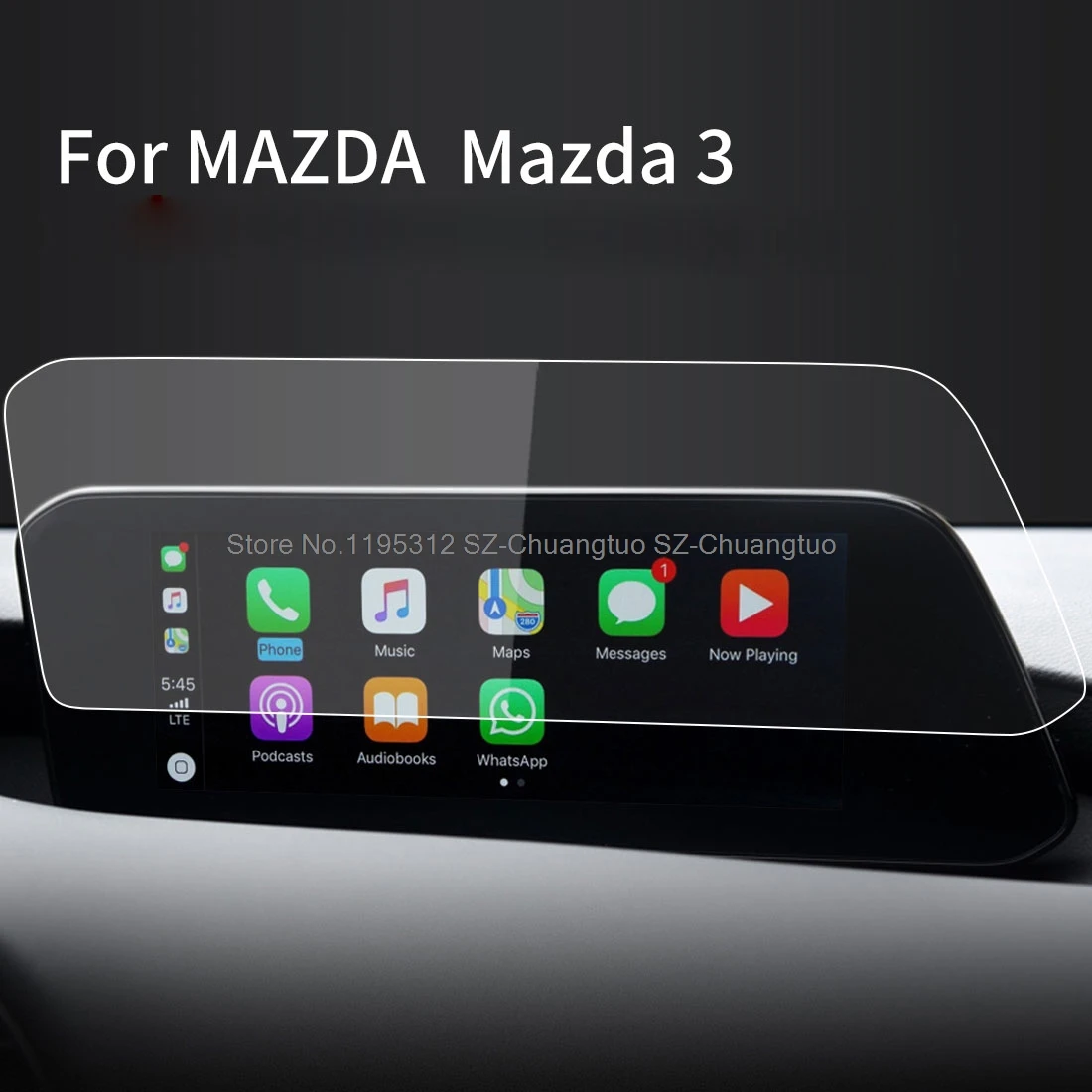 

Защита экрана из закаленного стекла для Mazda 3 2019 2020 2021 2022 2023 8,8 дюйма автомобильное радио GPS навигация аксессуары для интерьера