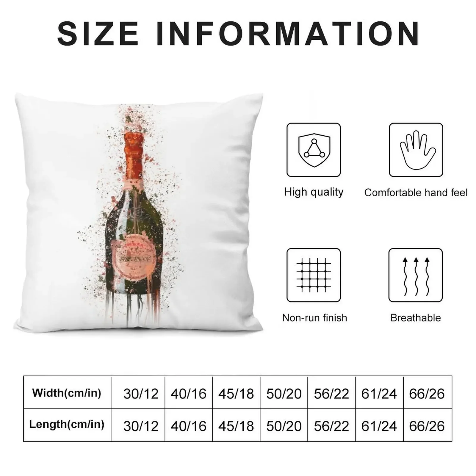 Декоративная подушка с принтом Laurent Perrier декоративная для дивана чехол подушки