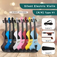 naomi violin 44 full size electric violin solid wood silent violin advanced handmade electricsilent violinbowbridgecase set