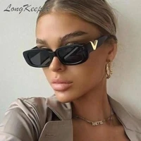 retro rectangle sunglasses women brand designer vintage small cat eye frame sun glasses ladies luxury v glasses classic black