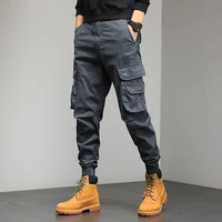 2022 new mens spring pant warm casual pocket plus size cargo pants loose long fashion trouser autumn brushed worker baggy men