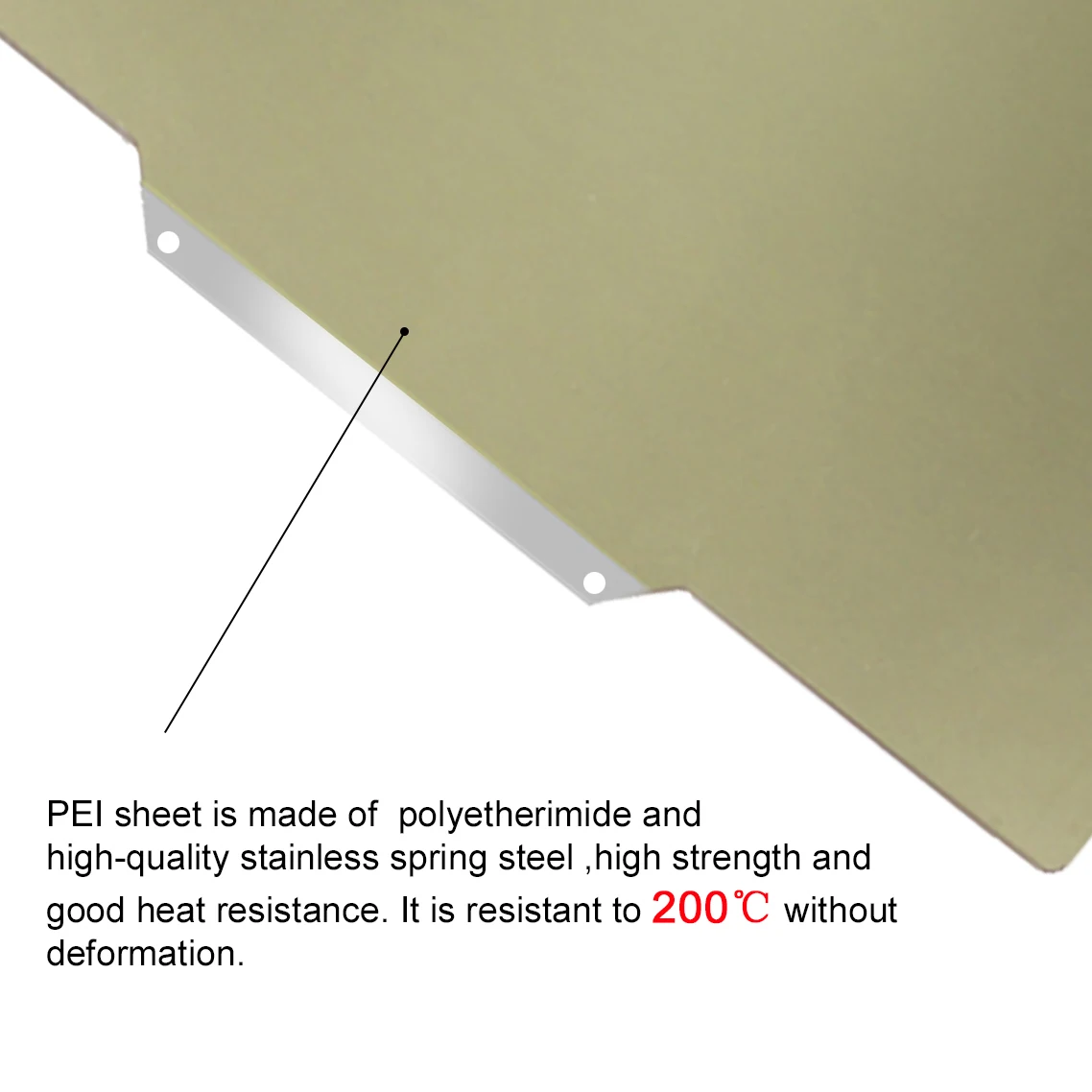Новый обновленный пружинный стальной лист предварительно приложенный PEI +