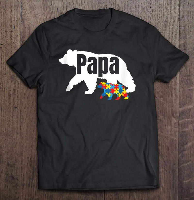 

Мужские футболки с медведем с кубом, классная осведомленность о аутизме, мужские спортивные футболки, мужская хлопковая одежда из аниме, му...