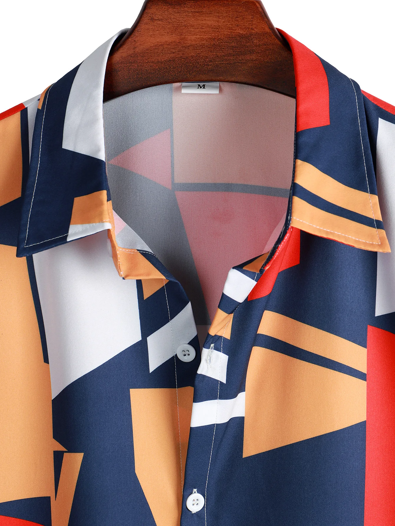Men's New Shirts Casual Abstract Pattern Printing T-Shirt Lapel Short Sleeve Daily Shirts