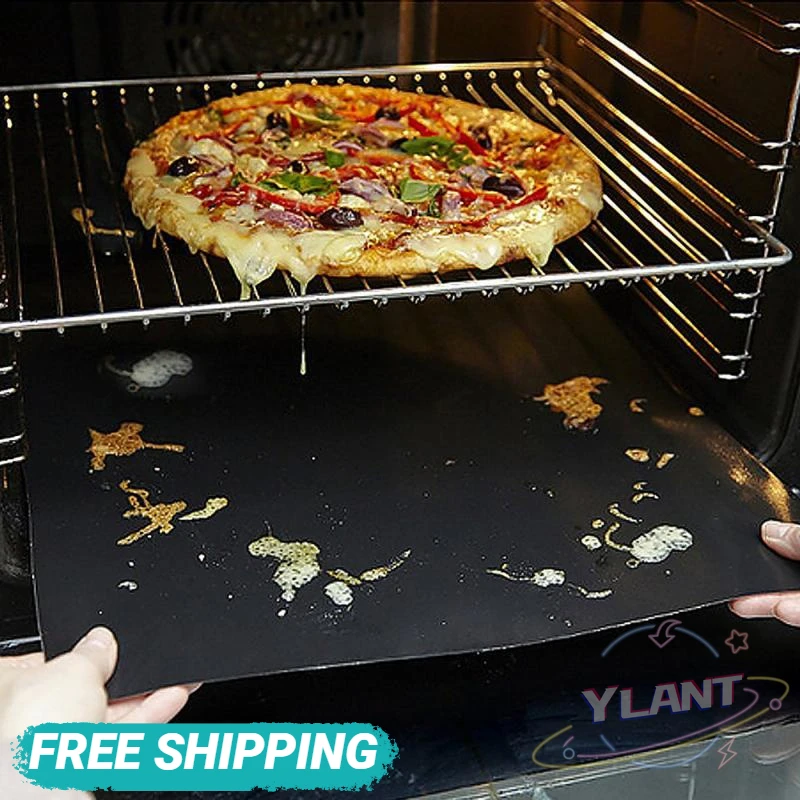 

YLANT 2Pcs Reusable Non-Stick BBQ Grill Mat Pad Baking Sheet Portable Outdoor Picnic Cooking Barbecue Oven Tool BBQ Accessories