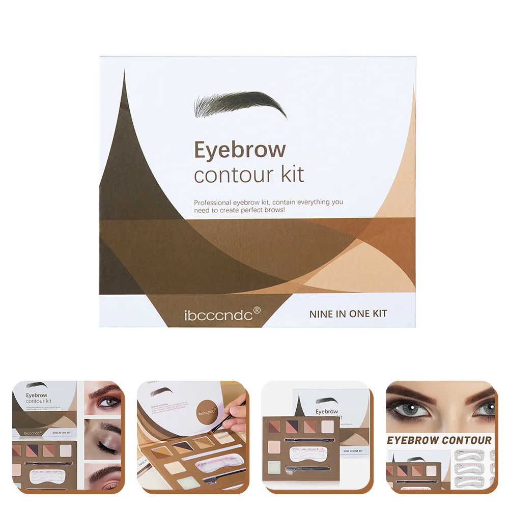 

1 Набор, пудра для макияжа бровей, натуральная пудра и кисть, паста для укладки бровей