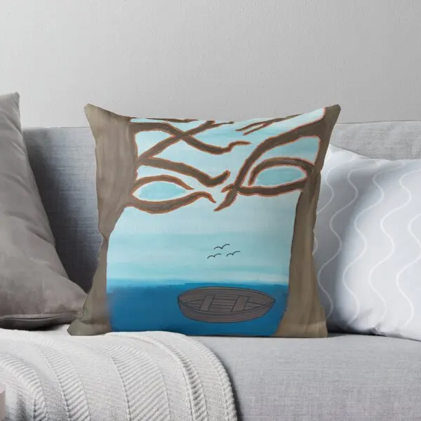 

Beauty On The Water Printing Throw Pillow Cover Case Office Decorative Square Anime Home Throw Sofa Soft Pillows not include