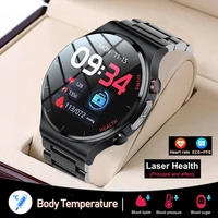 2022 new ecgppg smart watch men laser measurement heart rate blood pressure watches health sports fitness waterproof smartwatch