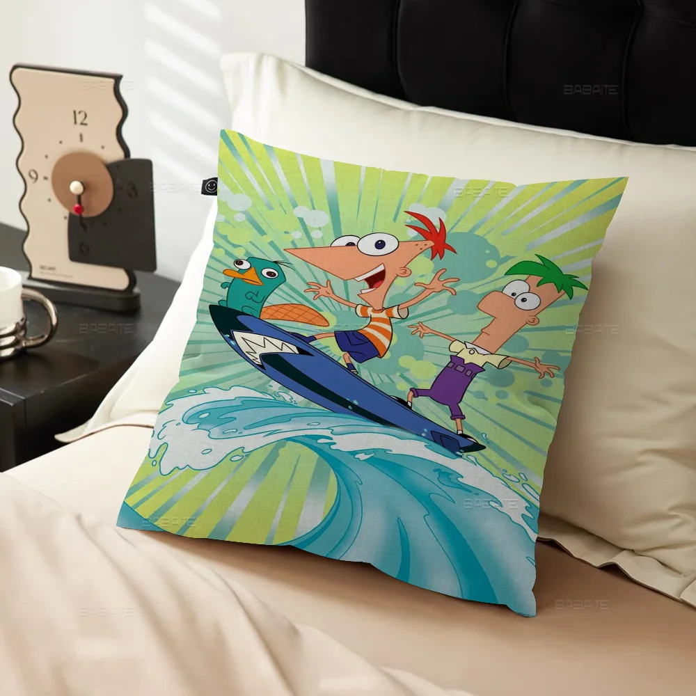 Чехлы для подушек с рисунком P-phineas F-ferbs декор фермерского дома домашние наволочки