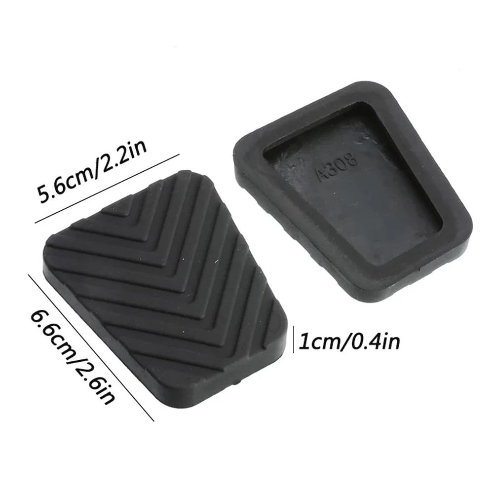 

2005-2010 Car Brake Clutch Pedal Pads Cover Brake Clutch Pedals Pad Cover Cover 2pcs Black Brake Clutch Pedals