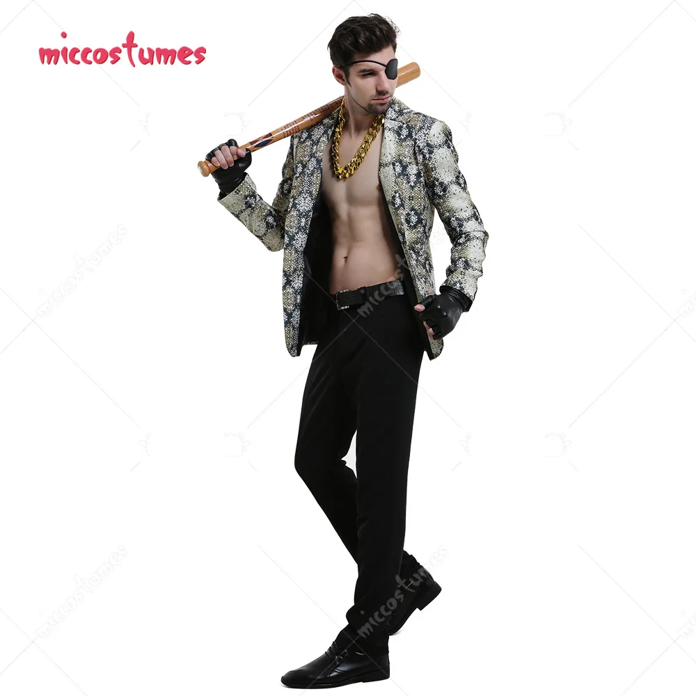 Men's Goro Majima Snakeskin Suit Jacket Cosplay Costume