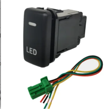 

Оранжевый светодиодный переключатель передних противотуманных фар автомобиля, кнопка для Toyota Land Cruiser Hilux Prado 120 FJ CRUISE LC76 REIZ 2006-2009