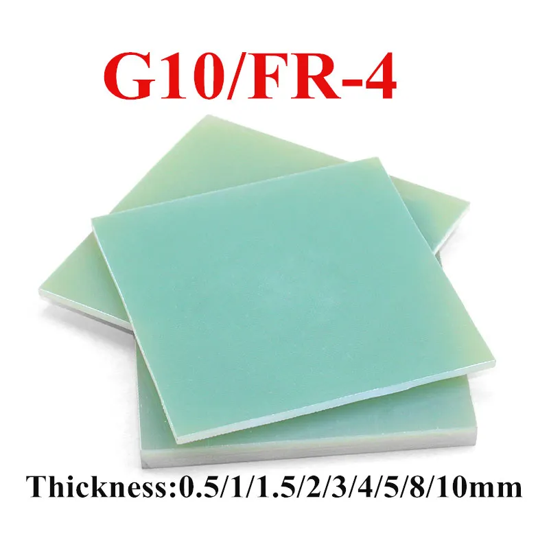 

0.5/1/1.5/2/3/4/5mm Thickness FR-4 Water Green G10 Insulation Board FR-4 3240 Epoxy Resin Board Glass Fiber Board 3D Printing