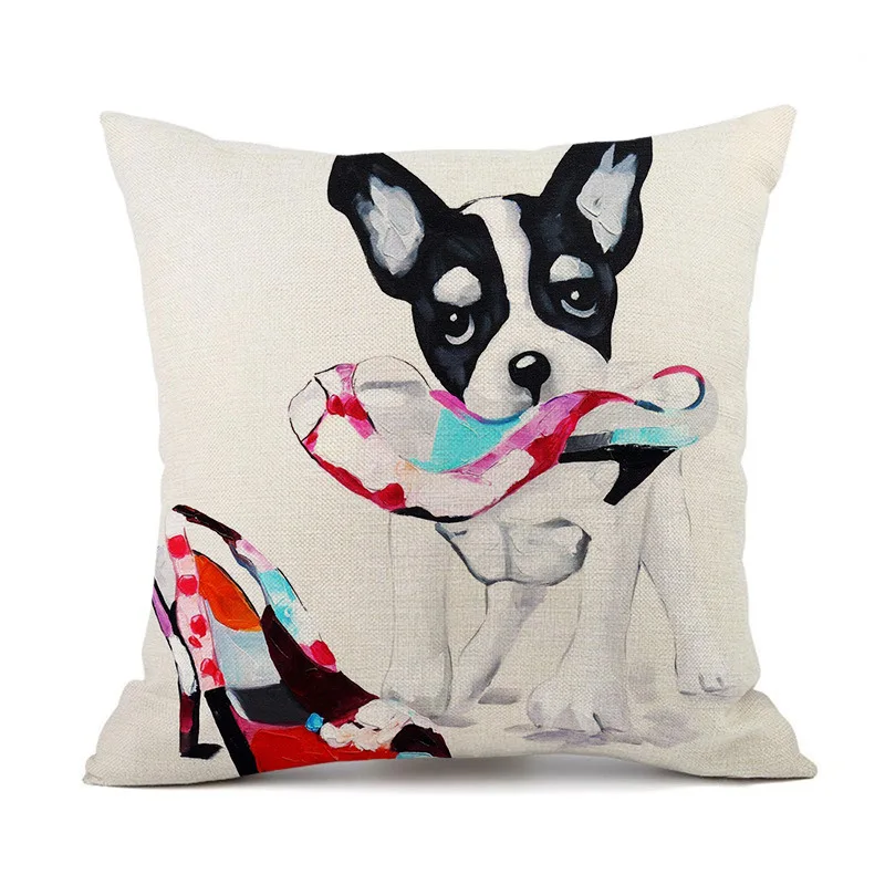 

Декоративные наволочки из полиэстера с 3D рисунком собаки и животного, декоративная наволочка, квадратная искусственная наволочка, стиль-3