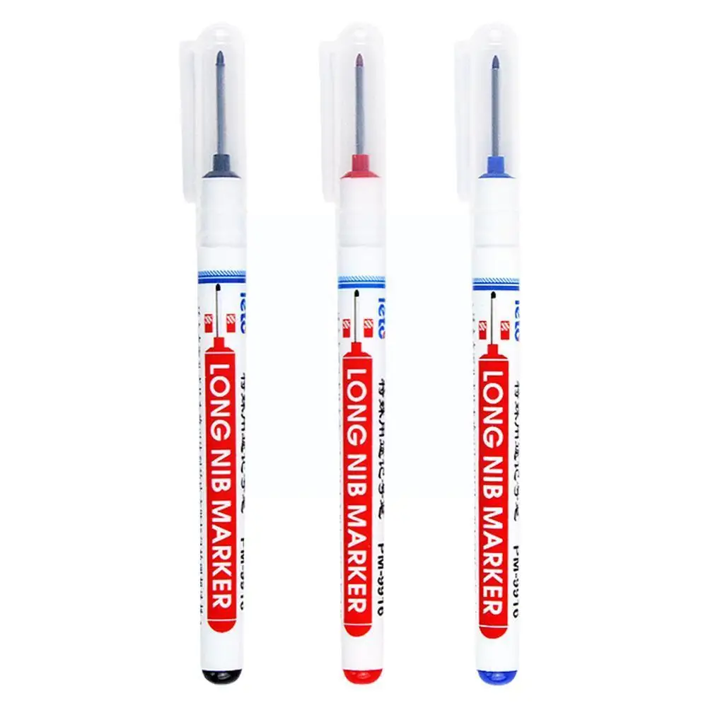 

1PC 20mm Deep Hole Long Nib Head Markers For Metal Perforating Pen Waterproof Bathroom Woodworking Decoration Multi-Purpose X6U1