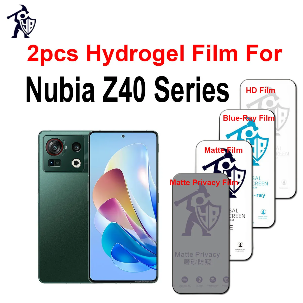 2pcs HD экран протектор для ZTE Nubia Z40 Pro конфиденциальность гидрогель пленки Z40S