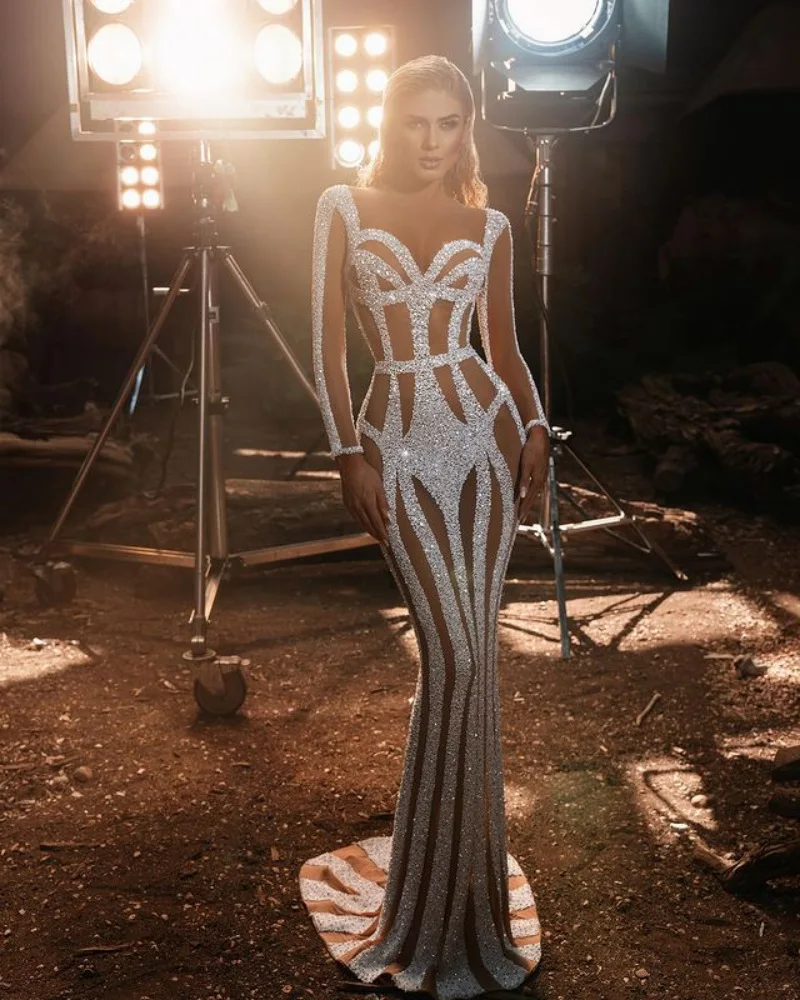 Зимнее женское сексуальное облегающее платье с высокой талией платья бронзовыми