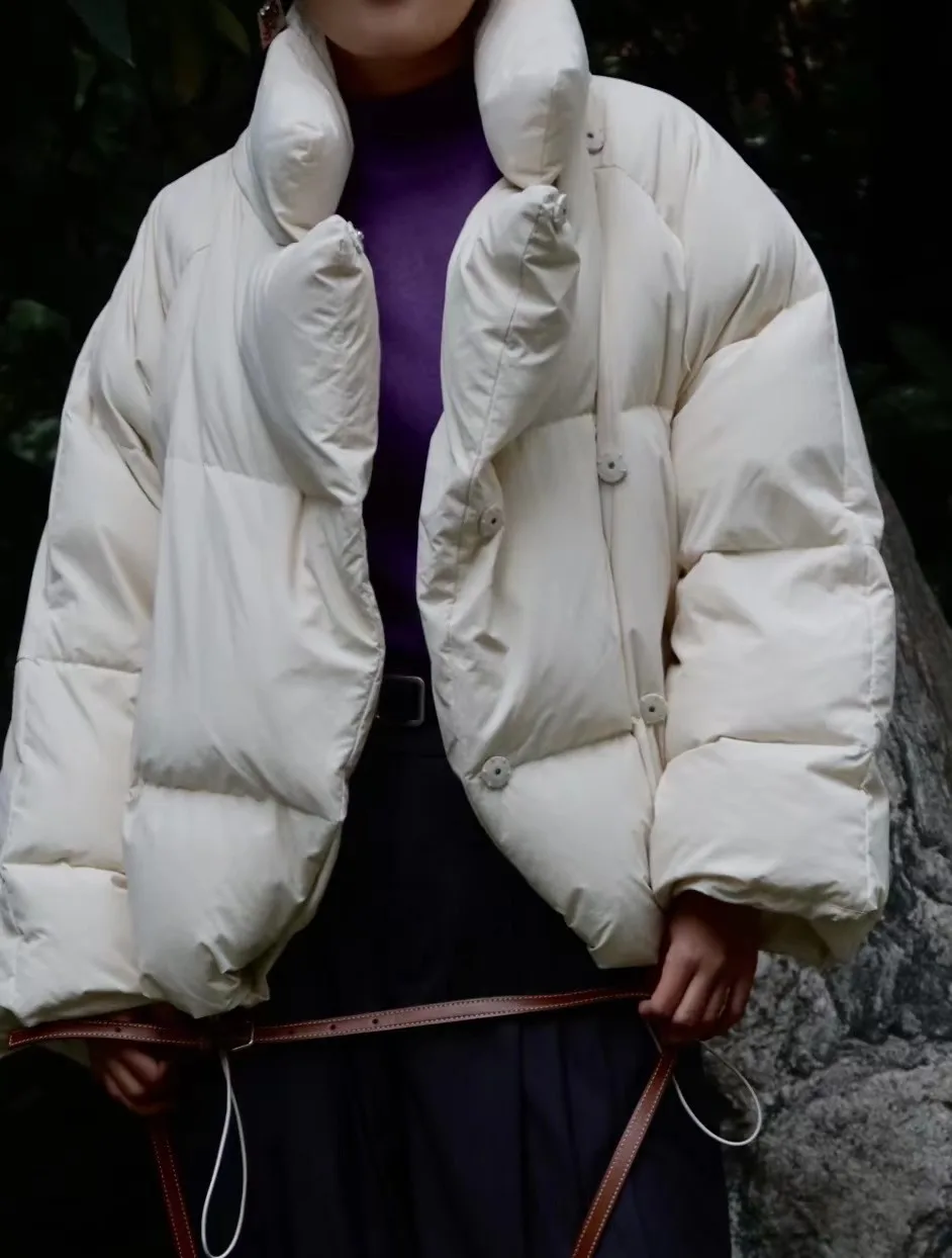 Irregular Bread Down Jacket Autumn Winter 2022 New Women's Bread Clothing Women's Clothing Jackets Coats Cotton Clothes