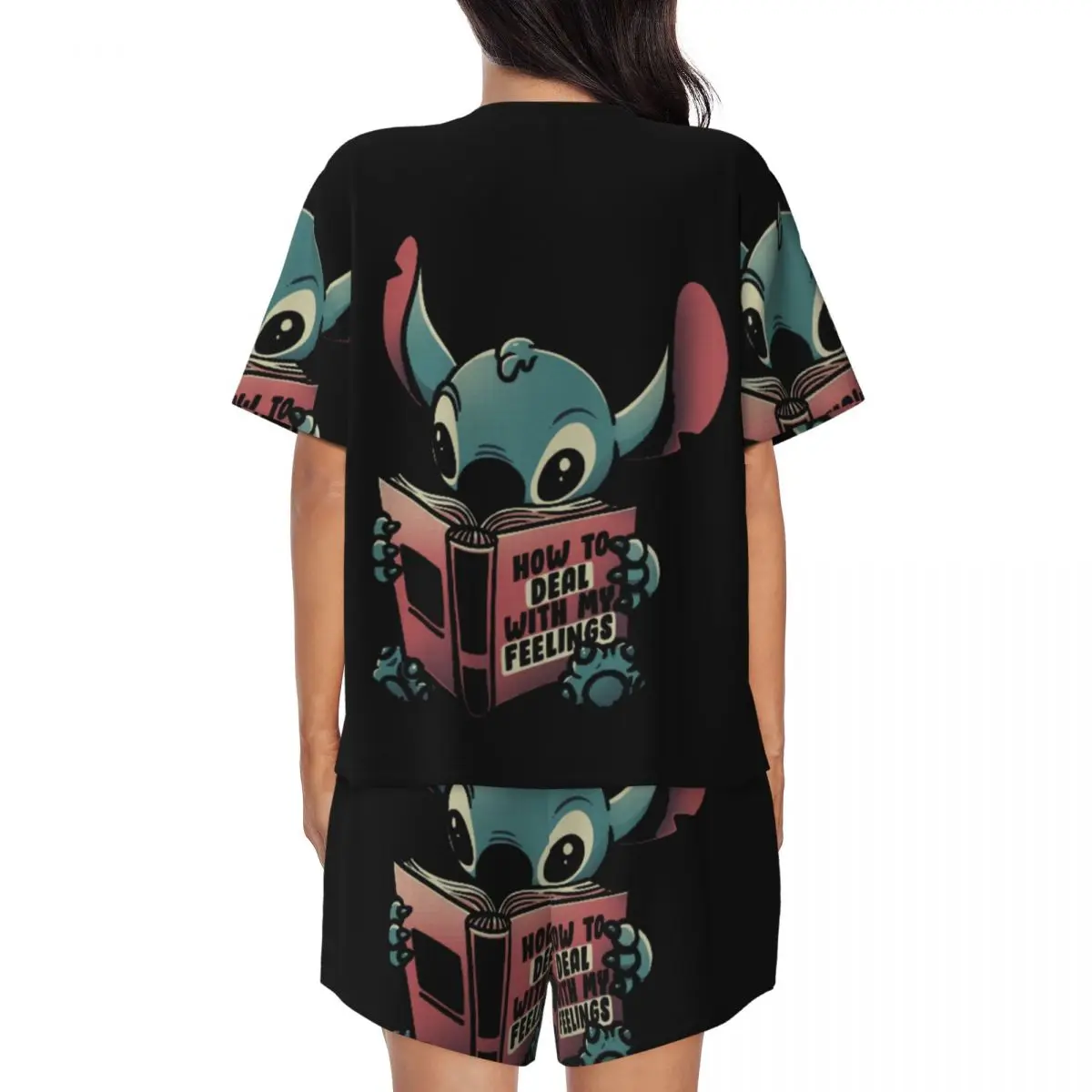 Пижамный комплект Женский из 2 предметов с принтом Лило Стич