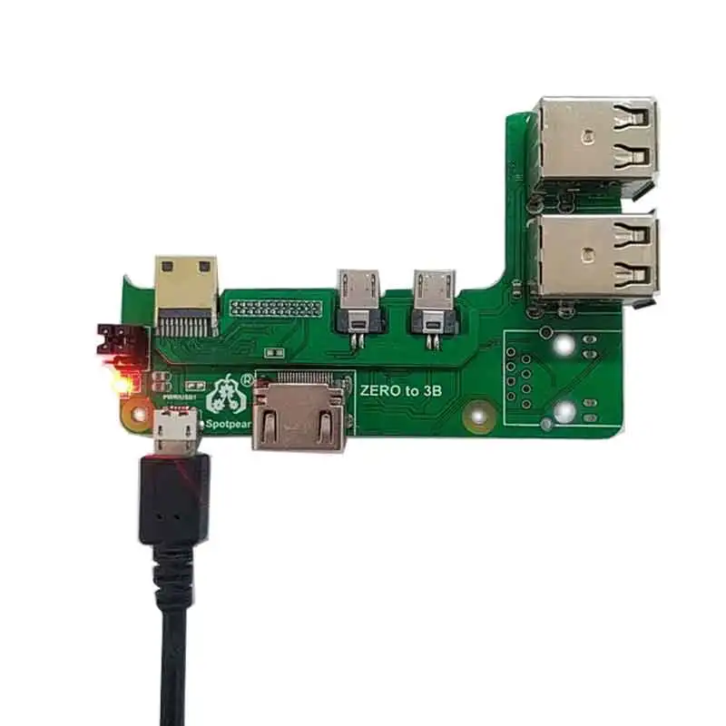 Переходник интерфейса Raspberry Pi Zero 2 Вт к 3B плата расширения Pi3 зеркальная головка Pi0