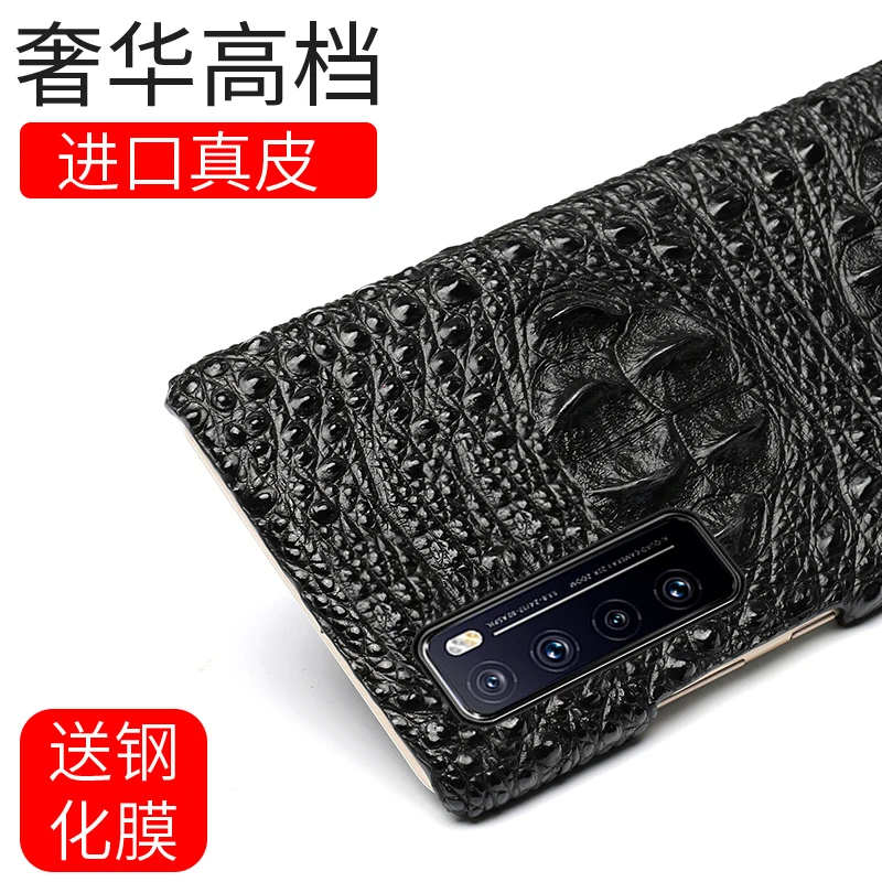 3d Crocodile Pattern Genuine Leather Standing Case For Huawei Nova 8 7 6 Se Pro Case For Huawei Nova6 Nova7 Se Phone Cover Coque