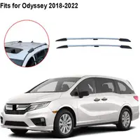 2Pcs Aluminum Roof Side Rail Rack Silver Compatible with 2018 2019 2020 2021 2022 Honda Odyssey